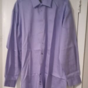Kenneth Cole Reaction Men's Elegant Lavender Long Sleeve Shirt Size XL 17 34-35